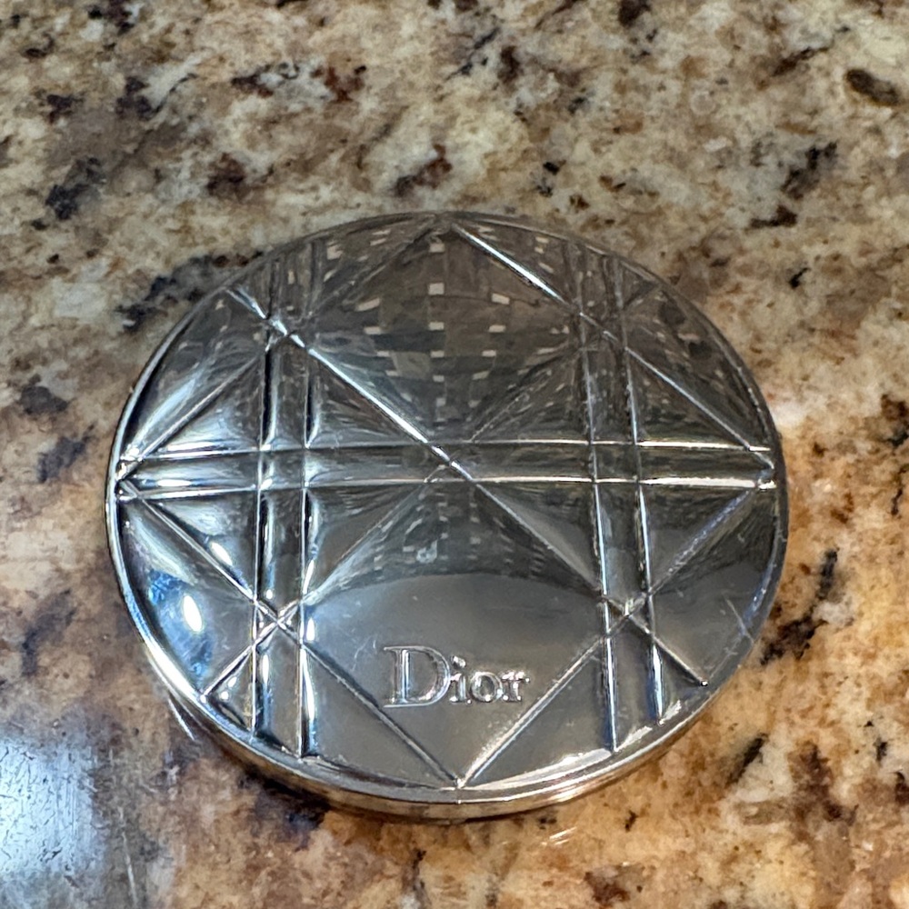 Dior Polished Silver‎ Geometric Round Accent